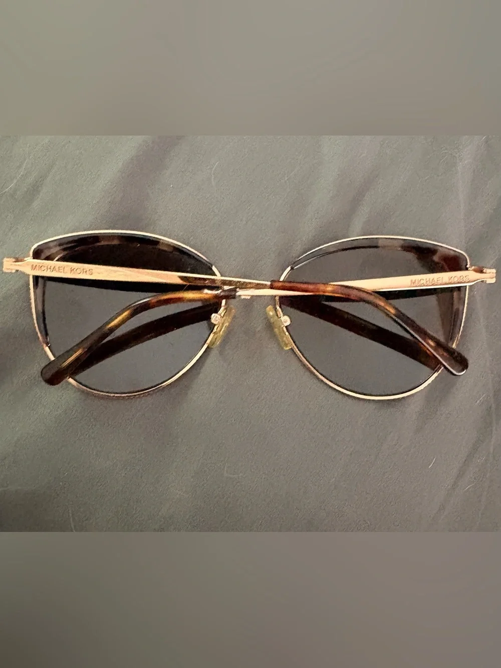 Michael Kors Women’s Tortoise & Rose Gold Cat Eye Sunglasses